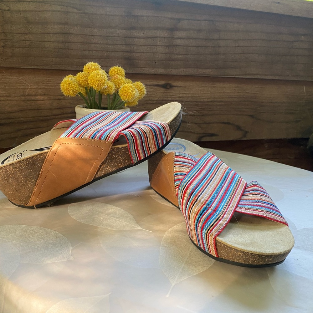 Abeo Unity Stretch Crossover Platform Sandals. Si… - image 3